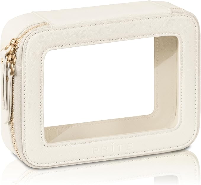 Prite Clear Makeup Bag Cosmetic Organizer Case Waterproof Travel Toiletry Bag by Prite