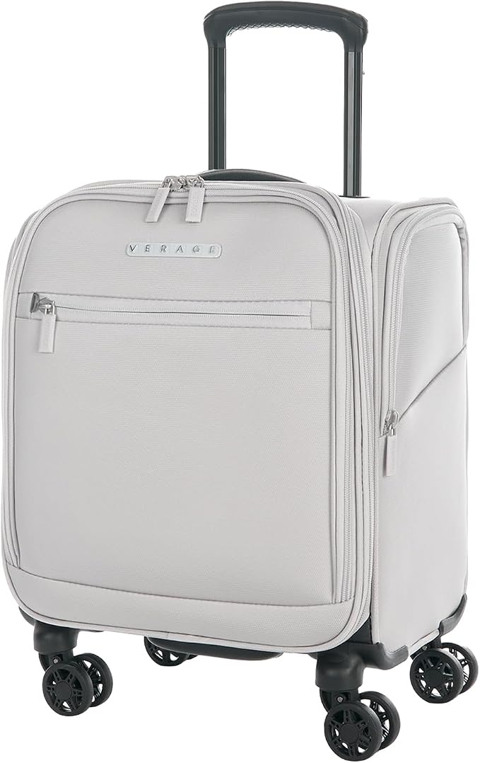 Verage Under Seat Luggage with Wheels, Softside Small Suitcase Spinner Carry On by VERAGE