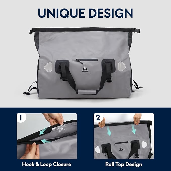 Haimont Waterproof Duffel Bag Roll-top Dry Duffel Bag - Image 8