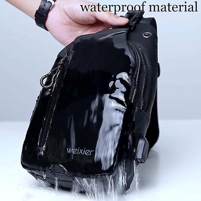 Waterproof Sling Bags Mens Shoulder Crossbody Backpack - Image 3