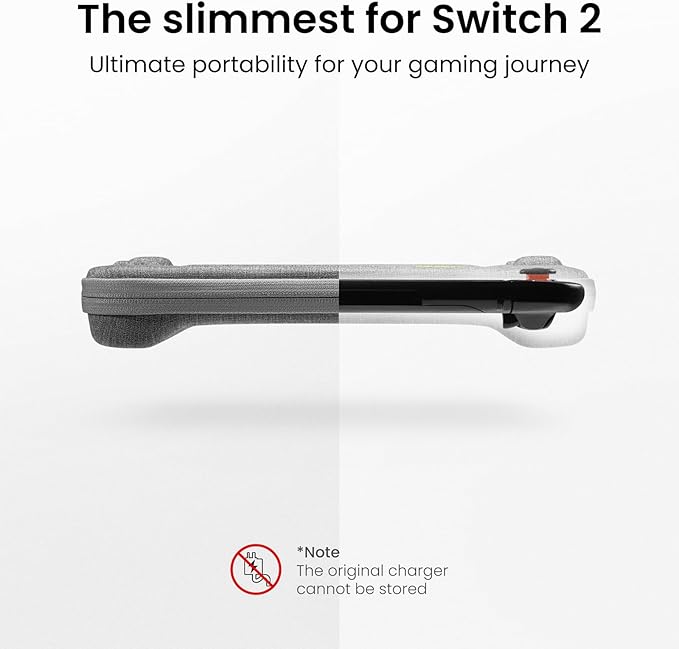 tomtoc Slim Carrying Case for Nintendo Switch 2 Model 2025, Odorless Felt - Image 3