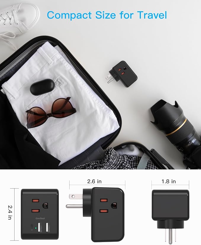 Multi Plug Outlet Extender, Power Strip Non Surge Protector Electric Outlet - Image 5