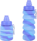 Collapsible Water Bottle for Adults, Reusable Silicone Foldable Water Bottles by MAKERSLAND