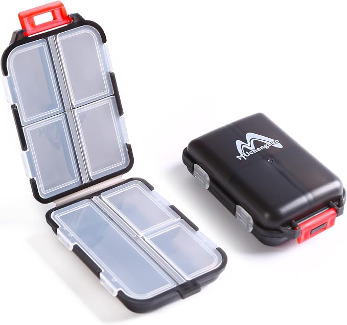 2PS Weekly Pill Organizer Small Folding Box 7 Day BPA-Free Daily Pill Container by MUCHENGBAO