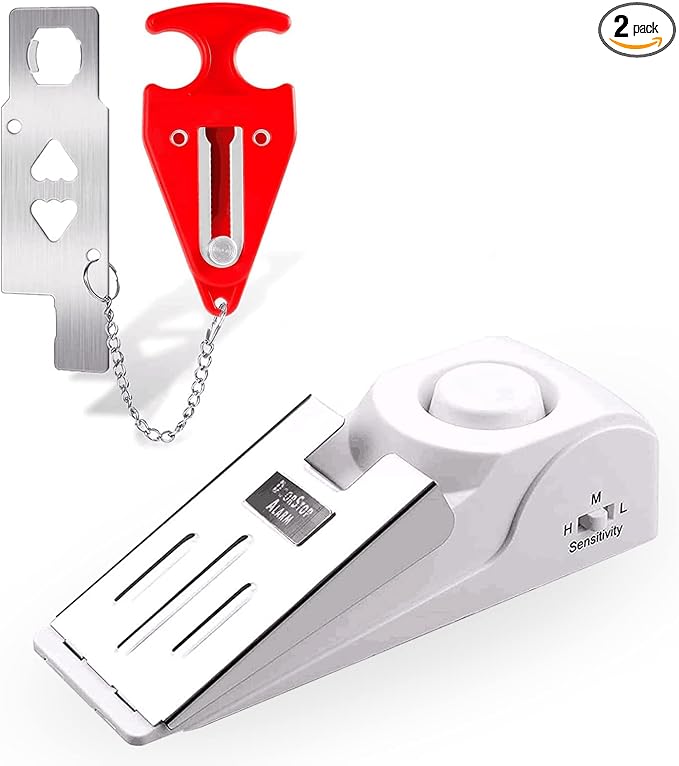 KERUI Door Stop Alarm & Portable Door Lock, Dual Protection Security Door by KERUI