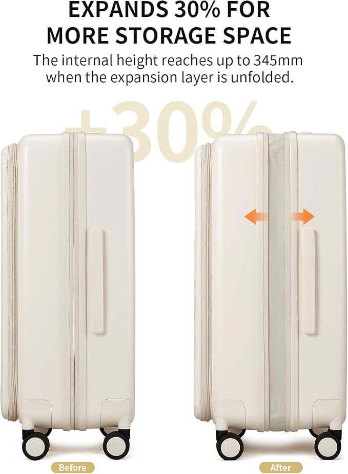aji Expandable Top Opening Luggage Sets 2 Piece - Image 3