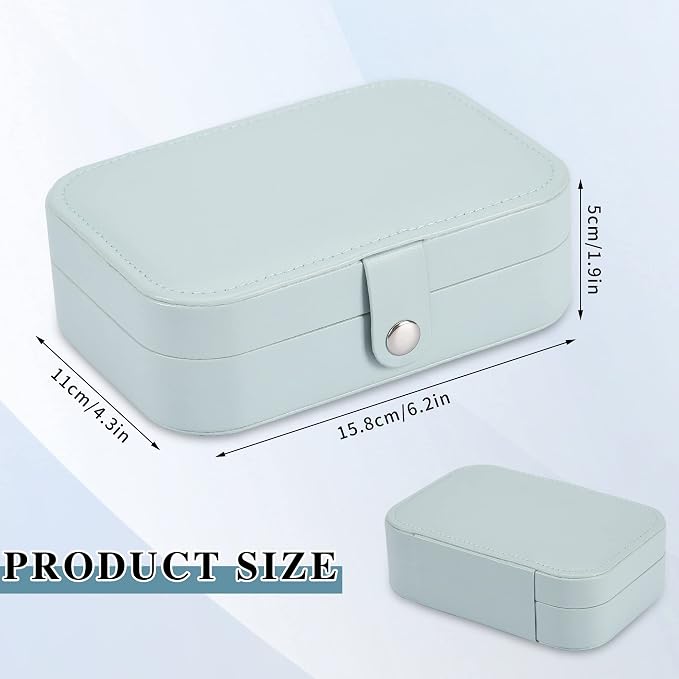 Travel Jewelry Box, PU leather Small Jewelry Organizer - Image 2