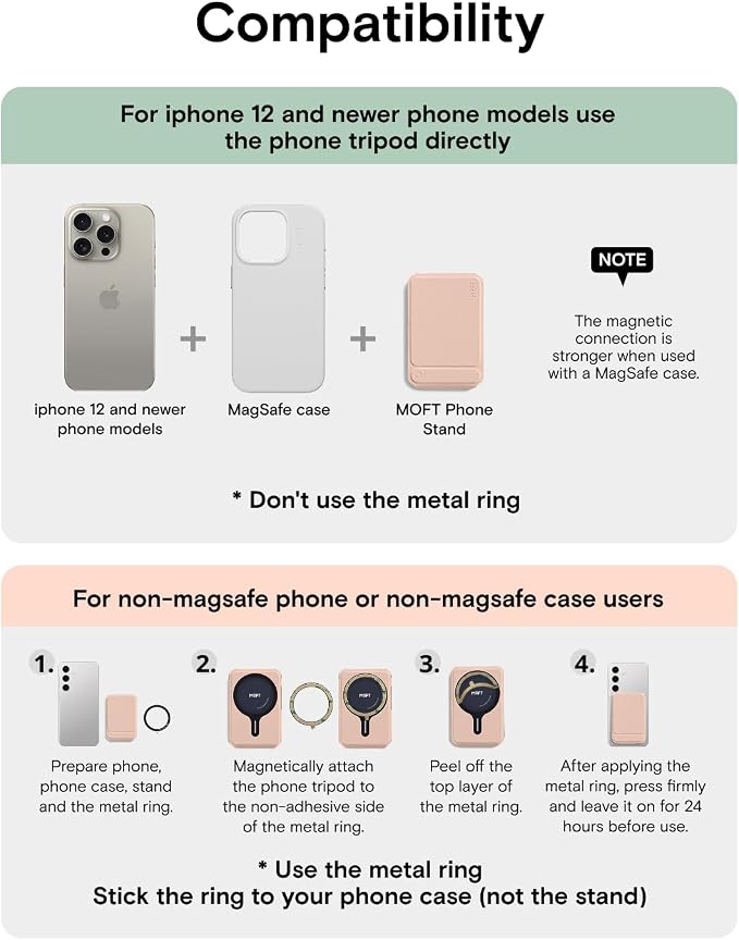 MOFT Phone Tripod Wallet for iPhone, Mulit-Angles, Lightweight & Portable Phone - Image 9