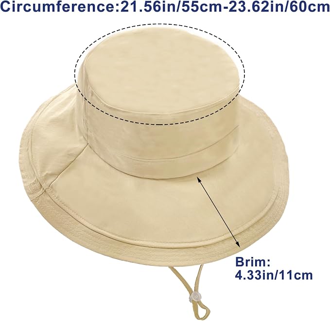 Sun Hats for Women Wide Brim Ponytail UV Protection Beach Hat Packable - Image 2