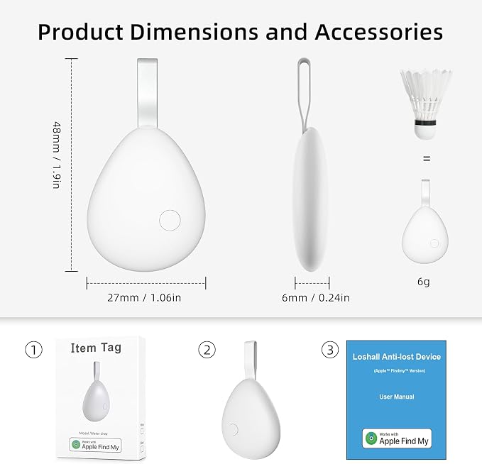 Air Tracker Tag 1 Pack, Replaceable Battery, Key Finder and Item Locator Smart - Image 9