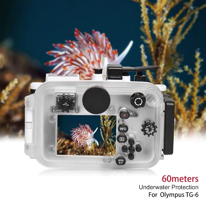 Seafrog WPC-TG6 Waterproof housing case Underwater Diving 195FT/60M Works - Image 7