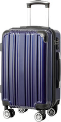 Coolife Luggage Expandable Suitcase PC+ABS Spinner 20in 24in 28in Carry by COOLIFE