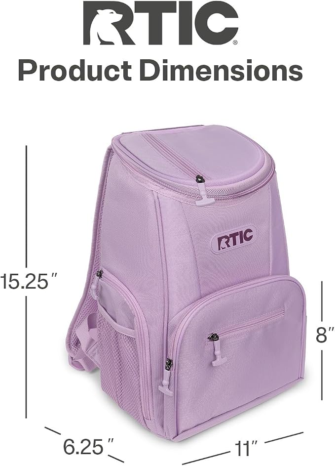 RTIC 15 Can Lightweight Backpack Cooler Soft Insulated Portable Bag - Image 5