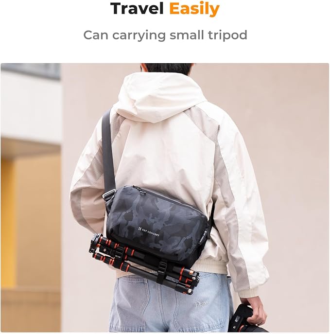 K&F Concept 2 in 1 Sling Bag Everyday Shoulder Bag & Multifunction Photography - Image 5