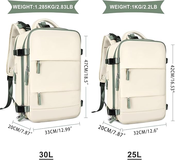 coowoz Large Travel Backpack For Women Men, Carry On Backpack, Hiking Backpacks - Image 3
