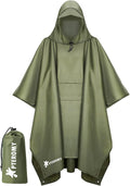 PTEROMY Hooded Rain Poncho for Adult by PTEROMY