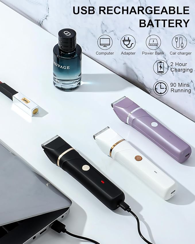 AREYZIN Bikini Trimmer for Women Painless Electric Razor for Women, 3 in 1 - Image 5