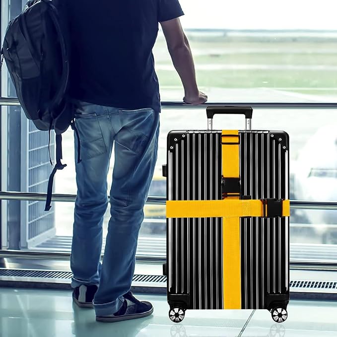 Luggage Straps for Suitcases TSA Approved-2 Pack Bright Personalized Luggage - Image 6