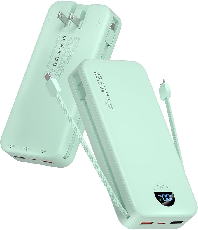 Portable Power Bank, 20000mAh 22.5W USB C Fast Charging Power Bank by CITICR