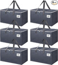 6 Pack Extra Large 93L Moving Bags, 60lb Heavy Duty Moving Totes by Unknown