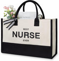 TOPDesign Embroidery Canvas Tote Bag by TOPDesign