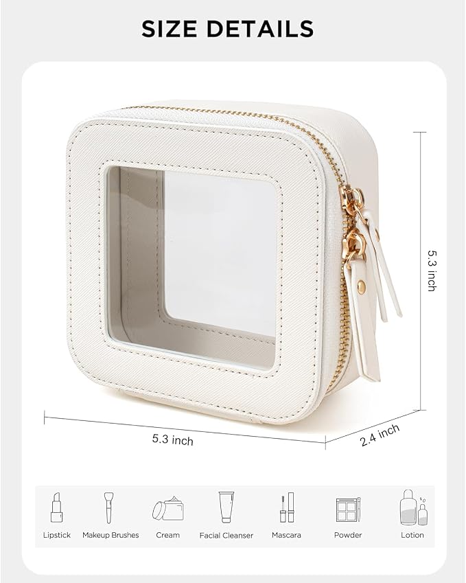 LETGO Clear Makeup Bags Small, Small Clear Makeup Bag - Image 2