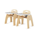 Foundations Easy Serve Low Wood Feeding Chairs Multipack, Adjustable Harness by FoundationsChildrensProducts