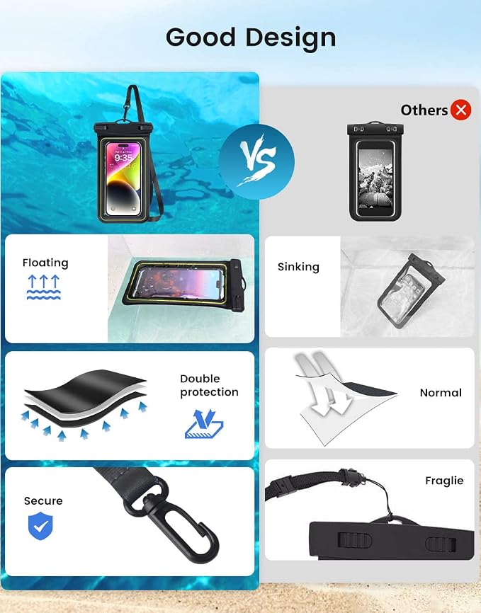 IP68 Waterproof Phone Pouch, Floating Waterproof Phone Case - Image 5