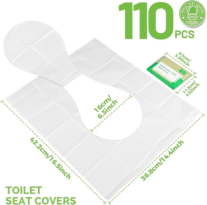 YGDZ Toilet Seat Covers Disposable, Travel Essential Accessories - Image 2