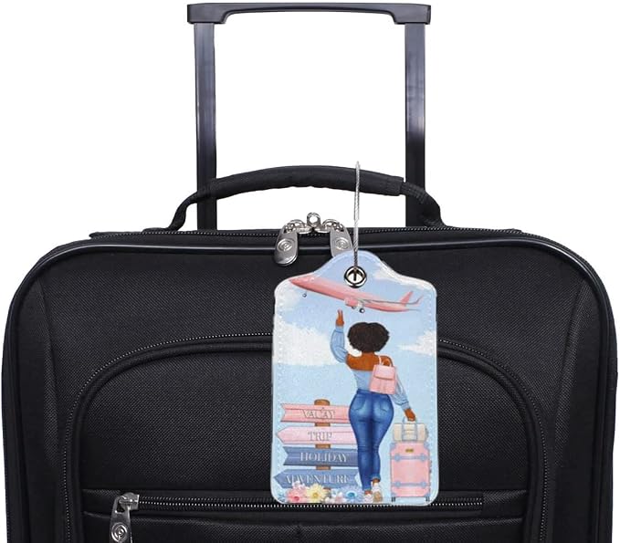 2 Pack Travel Luggage Tags for Suitcases Women Men Kids, Bag Tags for Leather - Image 5