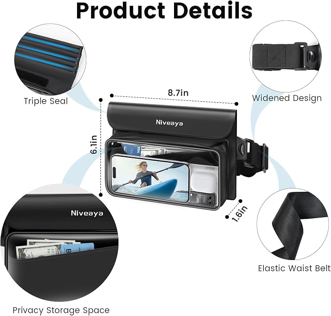 Niveaya IP68 Waterproof Fanny Pack - Image 5