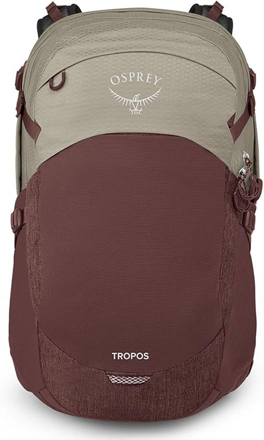 Osprey Tropos Laptop Backpack, Sawdust Tan/Raisin Red by Osprey