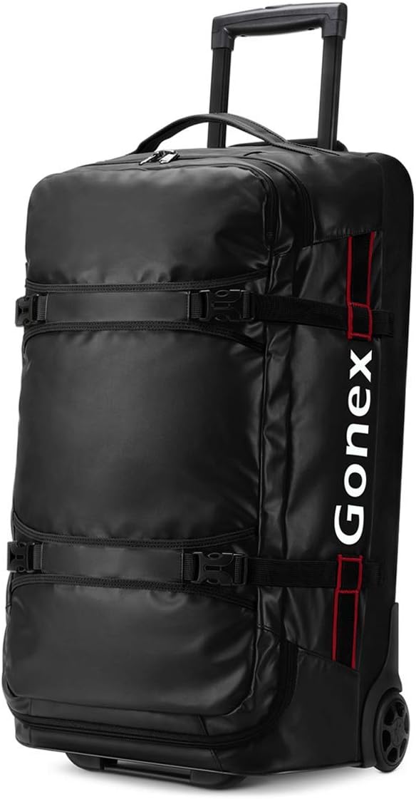 Gonex Rolling Duffle Bag with Wheels, 70L Water Repellent Wheeled Travel Duffel by Gonex