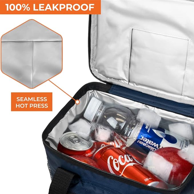 OPUX Soft Cooler Bag, Insulated Collapsible Lunch Cooler Bag - Image 7
