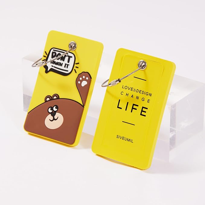 2PCS 2303 Bright Silicone Luggage tag - Image 3
