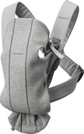 BabyBjörn Baby Carrier Mini, Light Gray, 3D Jersey | Infant Carrier, Easy-to-Use by BabyBj%C3%B6rn