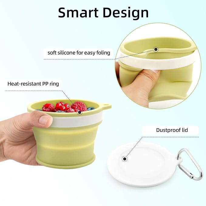 Silicone Collapsible Travel Cup Set - Image 3