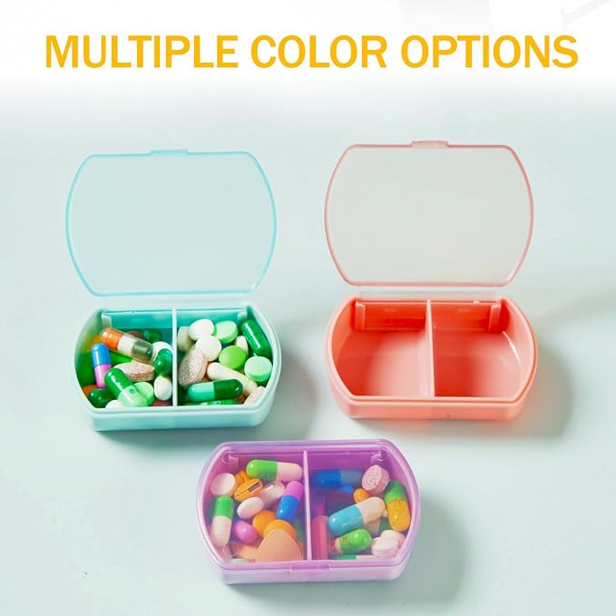 4PCS Small Pill Case Travel Pill Box Cute Pill Organizer - Image 6