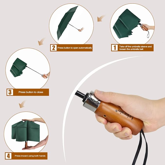 Lejorain Large Folding Golf Umbrella - Image 3