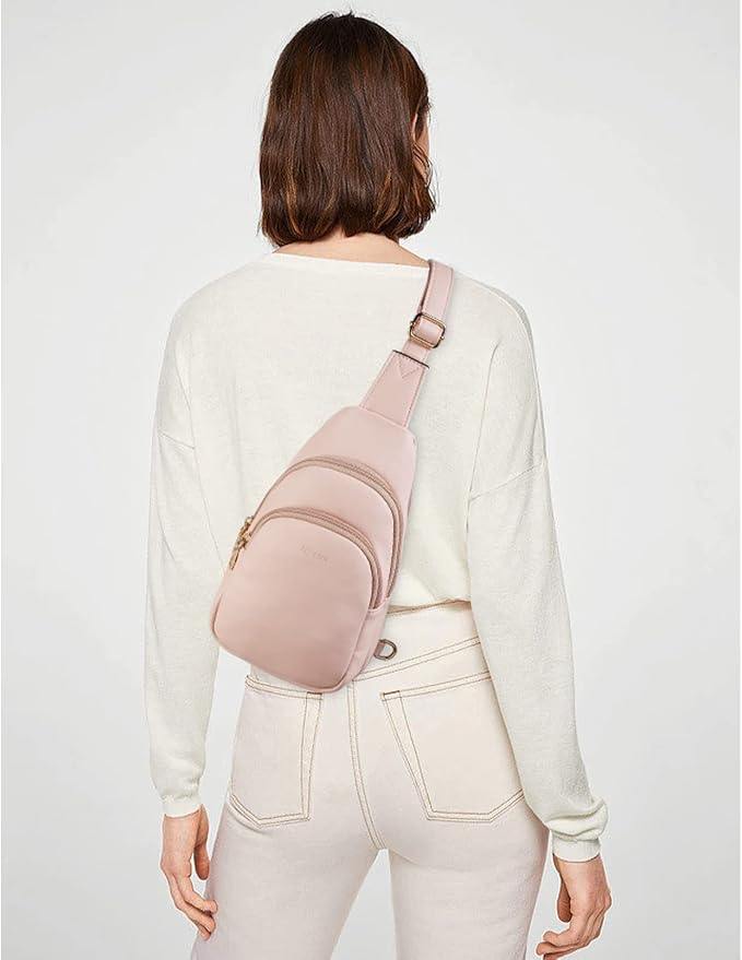 Telena Small Sling Bag for Women Leather Crossbody Fanny Packs Chest Bag for - Image 3