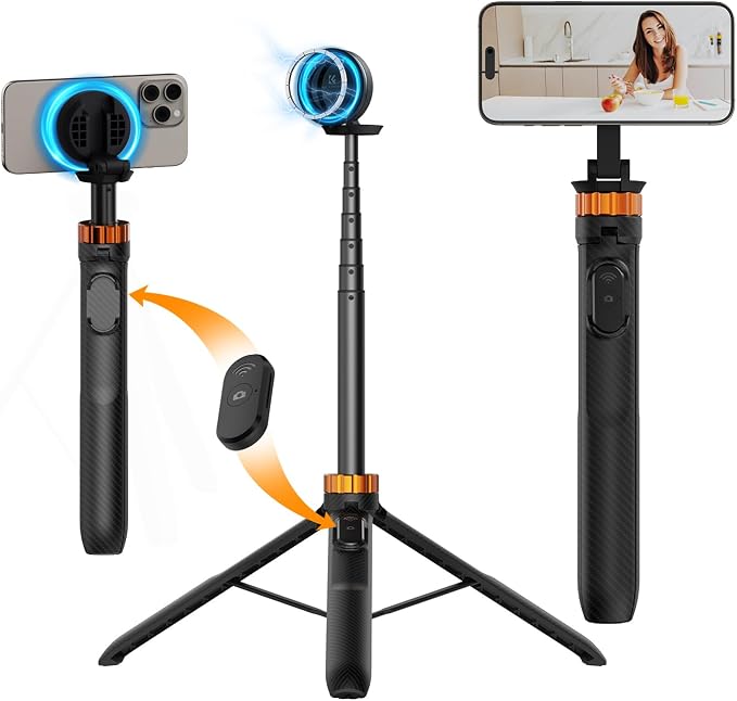 K&F Concept 63'' Magnetic Selfie Stick Tripod by KFCONCEPT