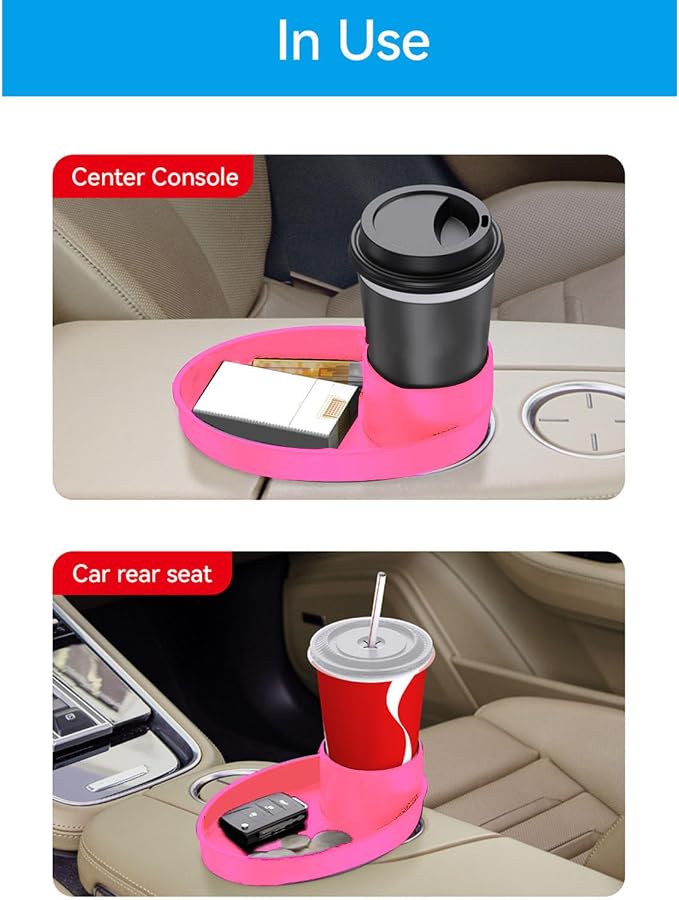 Car Seat Snack Tray, Convenient Toddler Road Trip Essentials Food Plate Cup - Image 4