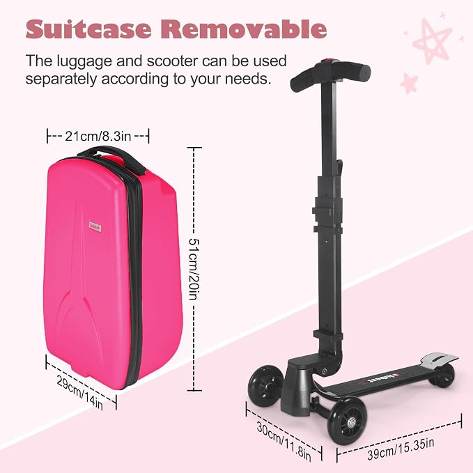 iubest Scooter Luggage Carry On Scooter Suitcase - Image 2