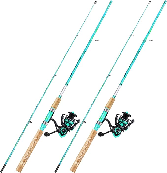 Sougayilang Fishing Rod and Reel Combo, 2-Piece 5-Foot 6-Inch Graphite & by Sougayilang