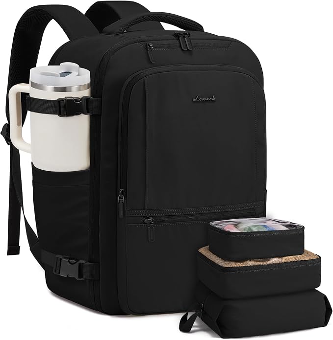 LOVEVOOK Travel Backpack for Women & Men, 40L Large Carry On Backpack Airline by LOVEVOOK