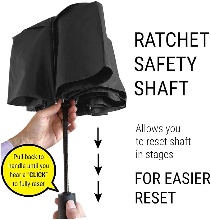 Vented Travel Umbrella | Strong Compact Windproof Umbrella | Top Pick by - Image 4