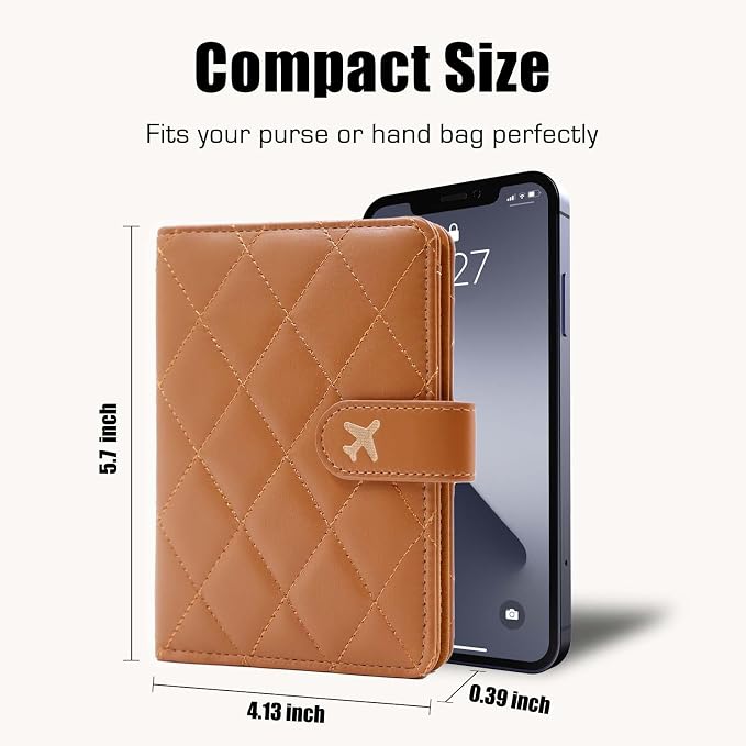 Melsbrinna Premium Leather Passport Holder Covers Case, Waterproof Rfid - Image 4