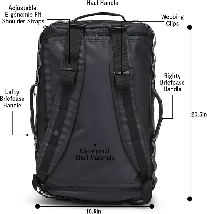 Baboon to the Moon Go-Bag Medium 40L – Detachable Straps, Small Duffle Bag - Image 5