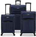 U.S. Traveler Anzio Softside Expandable Spinner Luggage, 3-Piece Set by USTraveler