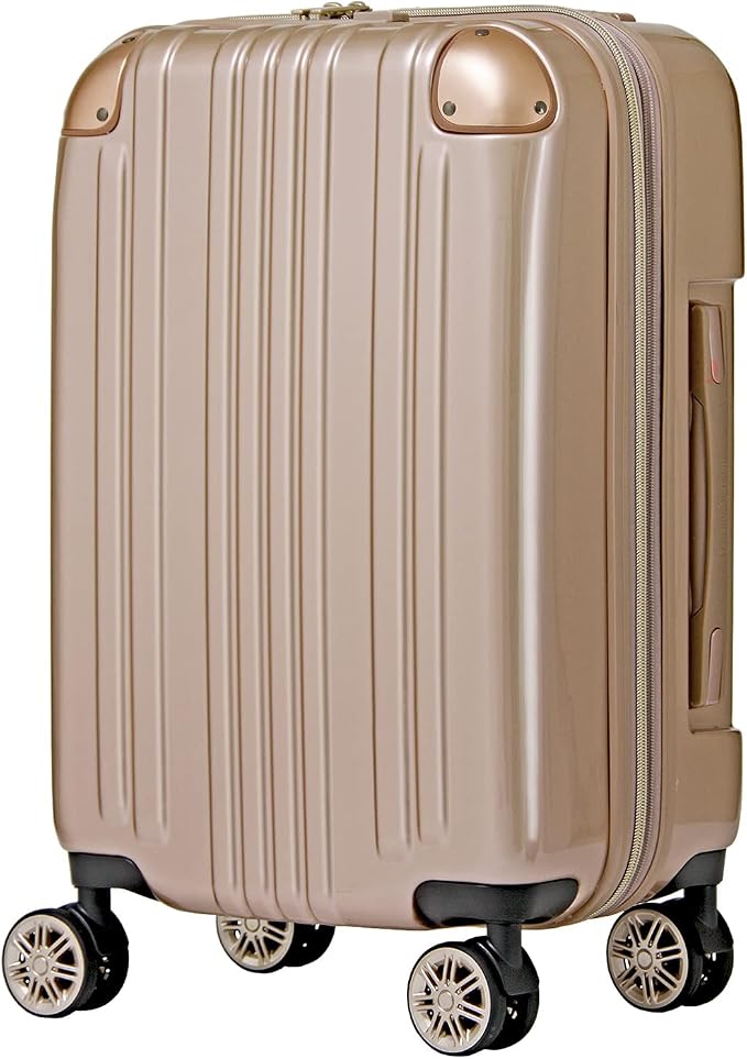LEGEND WALKER Hardside Expandable Zipper Luggage, ChampagneGold, 5122-48-CGD by LEGENDWALKER